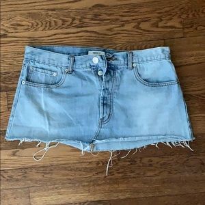 Light wash Jean skirt